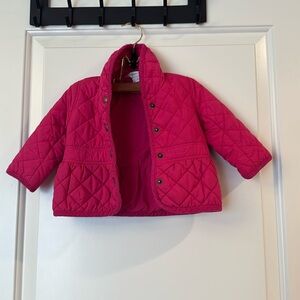 Ralph Lauren 6 months baby girls quilted jacket pink